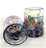 Paul Allan Counts Hand Blown Blue Tumbler