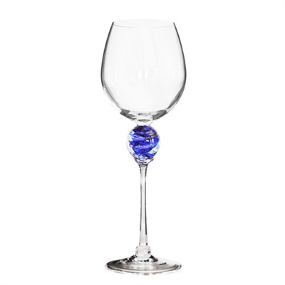 Minh Martin Cobalt Blue Planet Red Wine Glass