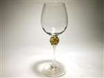 Minh Martin Gold Planet Red Wine Glass