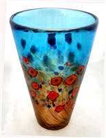 Robert Held Medium California Poppy Cone Vase in  Blue