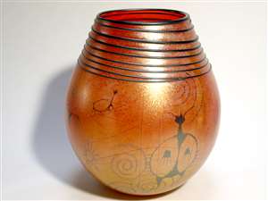 Richard Satava Large Petroglyph Vase