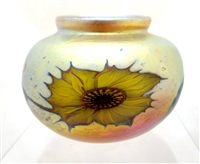 Lundberg Studios Daniel Salazar Sunflower on Dore Mini Vase