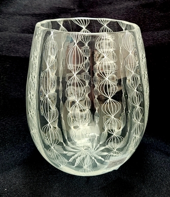 Tyler Kimball Ballontini Hand Blown Stemless Wine Glass