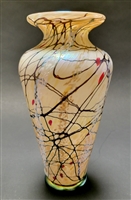 Bryce Dimitruk  Large Hand Bown Glass Cherry Blossom Classic Vase