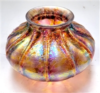 Bryce Dimitruk  Hand Bown Glass  Pumpkin Seed Pink Vase