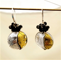 Wendy Lin Venetian Lentil Two Tone Glass Bead Earrings Earrings