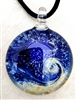 Filip Vogelpohl 1 1/8"  Cosmic Vortex Glass jewel necklace