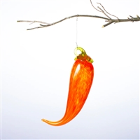 Brad Smith Orange Glass Chile Pepper