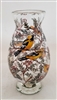 Ron and Gail Lukian Hand Blown Baltimore Oriole Vase