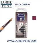 Private Reserve Black Cherry 12 Pack Cartridge Fountain Pen Ink C16 - Lanier Pens