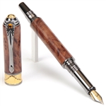 Art Deco Fountain Pen - Thuya Burl by Lanier Pens, lanierpens, lanierpens.com, wndpens, WOOD N DREAMS, Pensbylanier