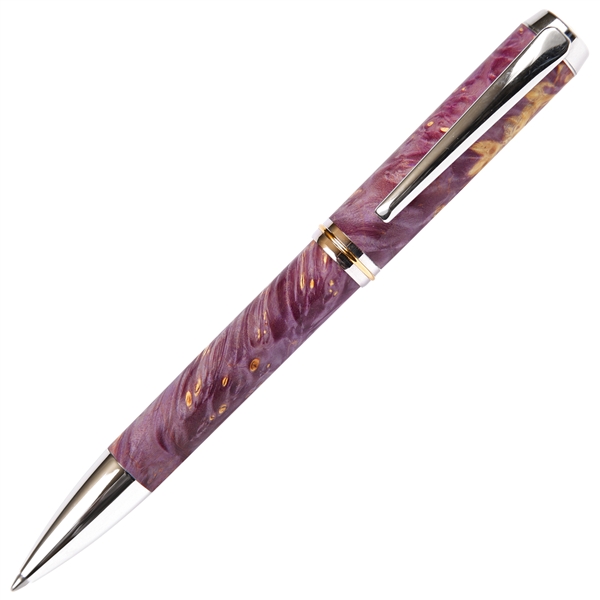 Baron Ballpoint Pen - Purple Box Elder by Lanier Pens, lanierpens, lanierpens.com, wndpens, WOOD N DREAMS, Pensbylanier