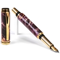 Baron Fountain Pen - Purple Box Elder Burl by Lanier Pens, lanierpens, lanierpens.com, wndpens, WOOD N DREAMS, Pensbylanier