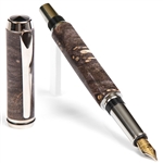 Baron Fountain Pen - Gray & Black Maple Burl by Lanier Pens, lanierpens, lanierpens.com, wndpens, WOOD N DREAMS, Pensbylanier