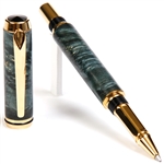 Baron Rollerball Pen - Blue Box Elder by Lanier Pens, lanierpens, lanierpens.com, wndpens, WOOD N DREAMS, Pensbylanier