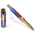 Baron Rollerball Pen - Midnight Raven Burl End Cap by Lanier Pens, lanierpens, lanierpens.com, wndpens, WOOD N DREAMS, Pensbylanier