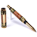 Baron Rollerball Pen - White Oak with Green Inlay by Lanier Pens, lanierpens, lanierpens.com, wndpens, WOOD N DREAMS, Pensbylanier