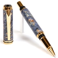 Baron Rollerball Pen - Blue Maple Burl by Lanier Pens, lanierpens, lanierpens.com, wndpens, WOOD N DREAMS, Pensbylanier