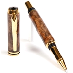 Baron Rollerball Pen - Gray & Black Maple Burl by Lanier Pens, lanierpens, lanierpens.com, wndpens, WOOD N DREAMS, Pensbylanier