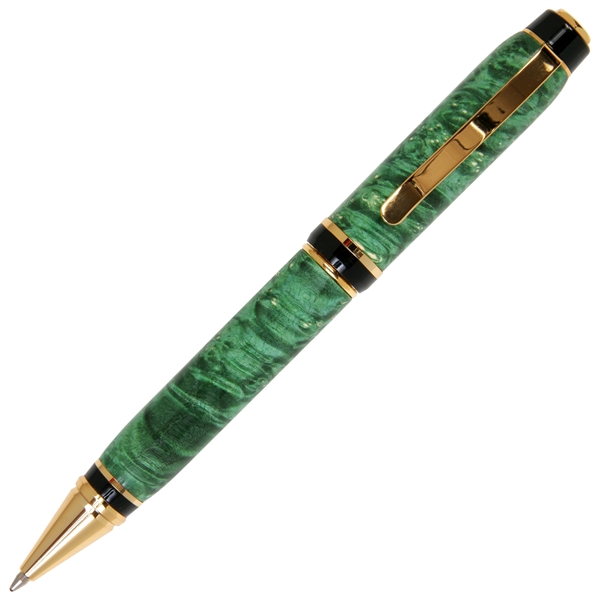 Cigar Twist Pen - Green Box Elder by Lanier Pens, lanierpens, lanierpens.com, wndpens, WOOD N DREAMS, Pensbylanier