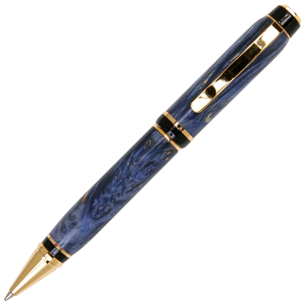 Cigar Twist Pen - Blue Maple Burl by Lanier Pens, lanierpens, lanierpens.com, wndpens, WOOD N DREAMS, Pensbylanier