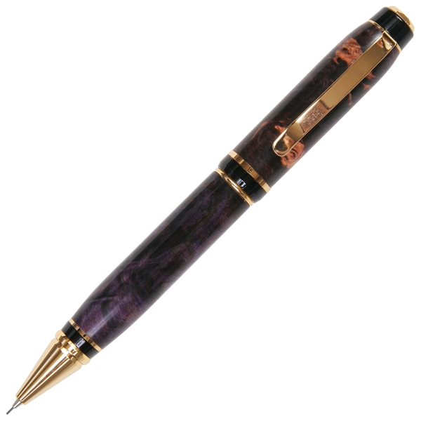 Cigar Twist Pencil - Purple Maple Burl by Lanier Pens, lanierpens, lanierpens.com, wndpens, WOOD N DREAMS, Pensbylanier