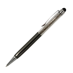 Crystalline Stylus Gunmetal Ball Point Pen