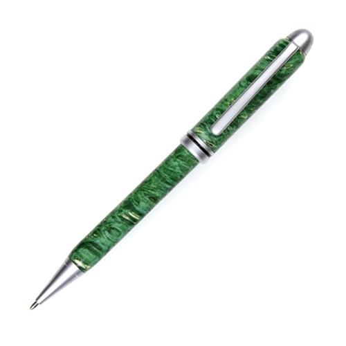 Designer Twist Pen - Green Box Elder by Lanier Pens, lanierpens, lanierpens.com, wndpens, WOOD N DREAMS, Pensbylanier