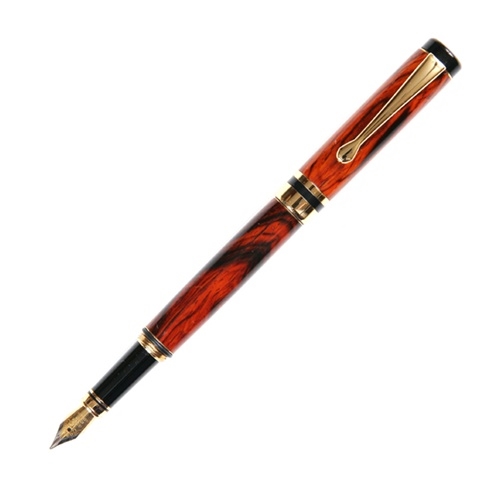 Classic Fountain Pen - Cocobolo by Lanier Pens, lanierpens, lanierpens.com, wndpens, WOOD N DREAMS, Pensbylanier