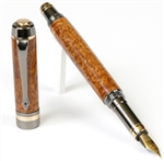 Elite Fountain Pen - Afzilia Burl by Lanier Pens, lanierpens, lanierpens.com, wndpens, WOOD N DREAMS, Pensbylanier