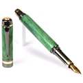 Elite Fountain Pen - Green Box Elder by Lanier Pens, lanierpens, lanierpens.com, wndpens, WOOD N DREAMS, Pensbylanier