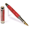 Elite Fountain Pen - Red Box Elder by Lanier Pens, lanierpens, lanierpens.com, wndpens, WOOD N DREAMS, Pensbylanier