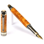 Elite Fountain Pen - Yellow Box Elder by Lanier Pens, lanierpens, lanierpens.com, wndpens, WOOD N DREAMS, Pensbylanier