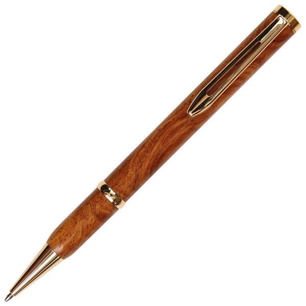 Longwood Twist Pen - Afzilia Burl by Lanier Pens, lanierpens, lanierpens.com, wndpens, WOOD N DREAMS, Pensbylanier