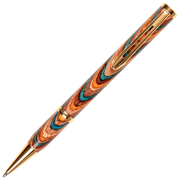 Longwood Twist Pen - Southwest Color Grain by Lanier Pens, lanierpens, lanierpens.com, wndpens, WOOD N DREAMS, Pensbylanier