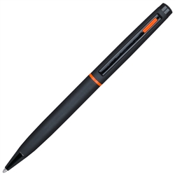 4G Ball Pen - Matt Black with Orange Accents