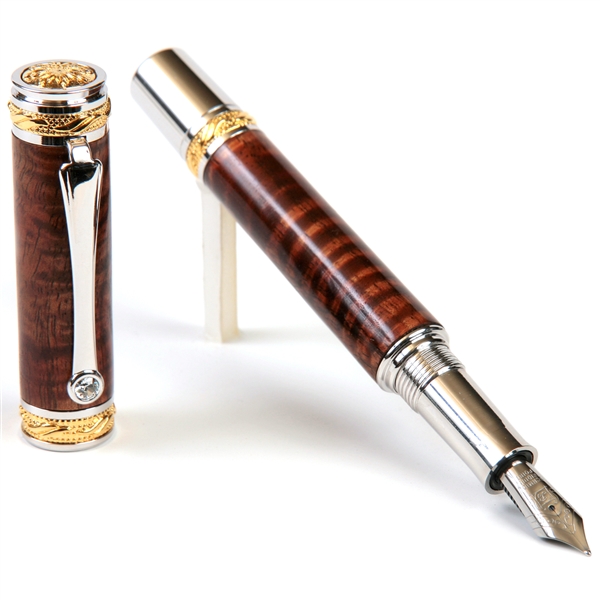 Majestic Fountain Pen - Hawaiian Koa by Lanier Pens, lanierpens, lanierpens.com, wndpens, WOOD N DREAMS, Pensbylanier