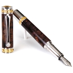 Majestic Fountain Pen - Purple Maple Burl by Lanier Pens, lanierpens, lanierpens.com, wndpens, WOOD N DREAMS, Pensbylanier