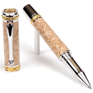 Majestic Rollerball Pen - Birds Eye Maple by Lanier Pens, lanierpens, lanierpens.com, wndpens, WOOD N DREAMS, Pensbylanier