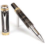 Majestic Rollerball Pen - Gray & Black Maple Burl by Lanier Pens, lanierpens, lanierpens.com, wndpens, WOOD N DREAMS, Pensbylanier