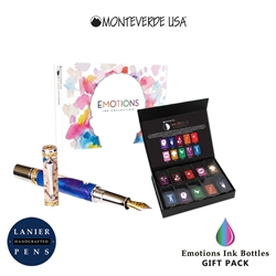 Monteverde MV12375 10 Piece Fountain Pen Ink Bottle Gift Set-Emotions Collection