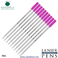 10 Pack - Monteverde Soft Roll Ballpoint C13 Paste Ink Refill Compatible with most Cross Style Ballpoint Pens - Pink (Medium Tip 0.7mm) - Wood N Dreams