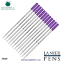 12 Pack - Monteverde Soft Roll Ballpoint C13 Paste Ink Refill Compatible with most Cross Style Ballpoint Pens - Purple (Medium Tip 0.7mm) - Wood N Dreams
