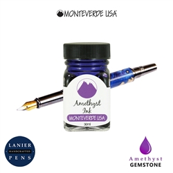 Monteverde G309AM 30 ml Gemstone Fountain Pen Ink Bottle- Amethyst