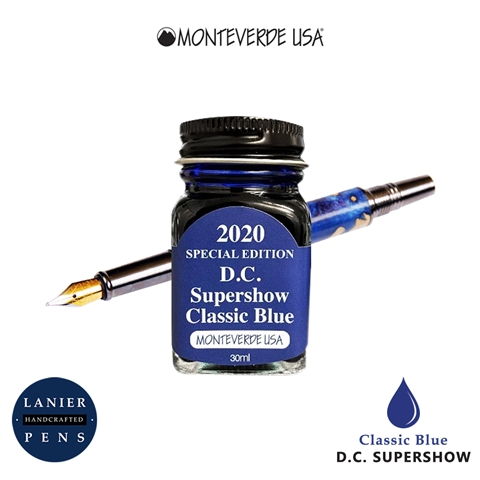 Monteverde G309DW 30 ml Fountain Pen Ink Bottle DC Supershow Classic Blue