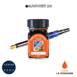 Monteverde G309LA 30 ml Fountain Pen Ink Bottle LA Pen Show 2019 Coral