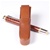 Tan Single Leather Pen Box Round by Lanier Pens, lanierpens, lanierpens.com, wndpens, WOOD N DREAMS, Pensbylanier