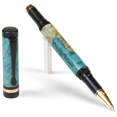 Classic Rollerball Pen - Turquoise Box Elder by Lanier Pens, lanierpens, lanierpens.com, wndpens, WOOD N DREAMS, Pensbylanier