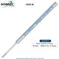 6 Pack - Schmidt 4889 MegaLine Pressurized Refill - Blue Ink (Medium Tip 0.7mm) by Lanier Pens, Wood N Dreams