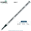 Schmidt 5888 Safety Ceramic Rollerball Metal Refill - Black Ink (Fine Tip 0.6mm) by Lanier Pens, Wood N Dreams